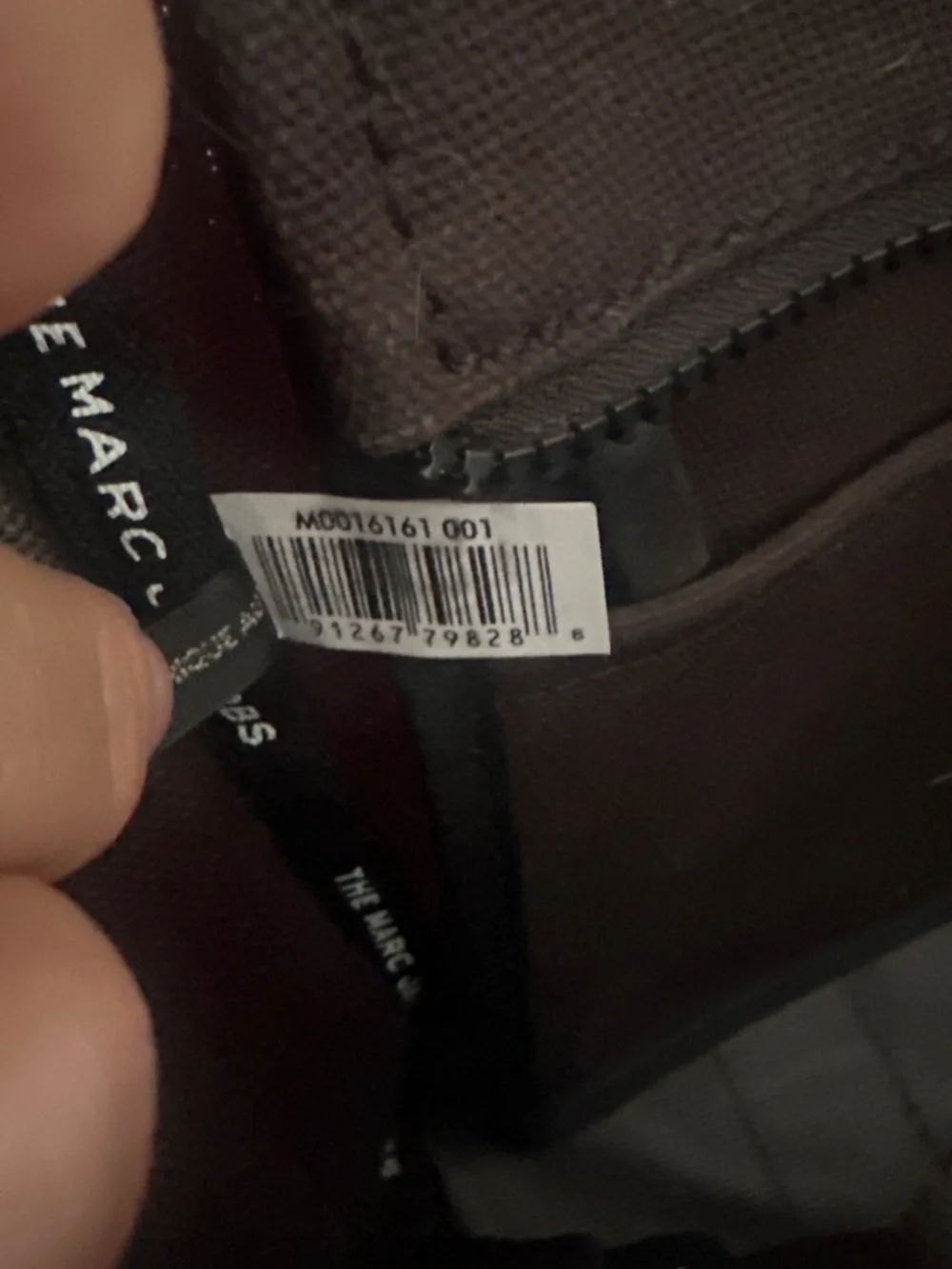 Marc Jacobs Black Canvas Tote Bag with White Logo